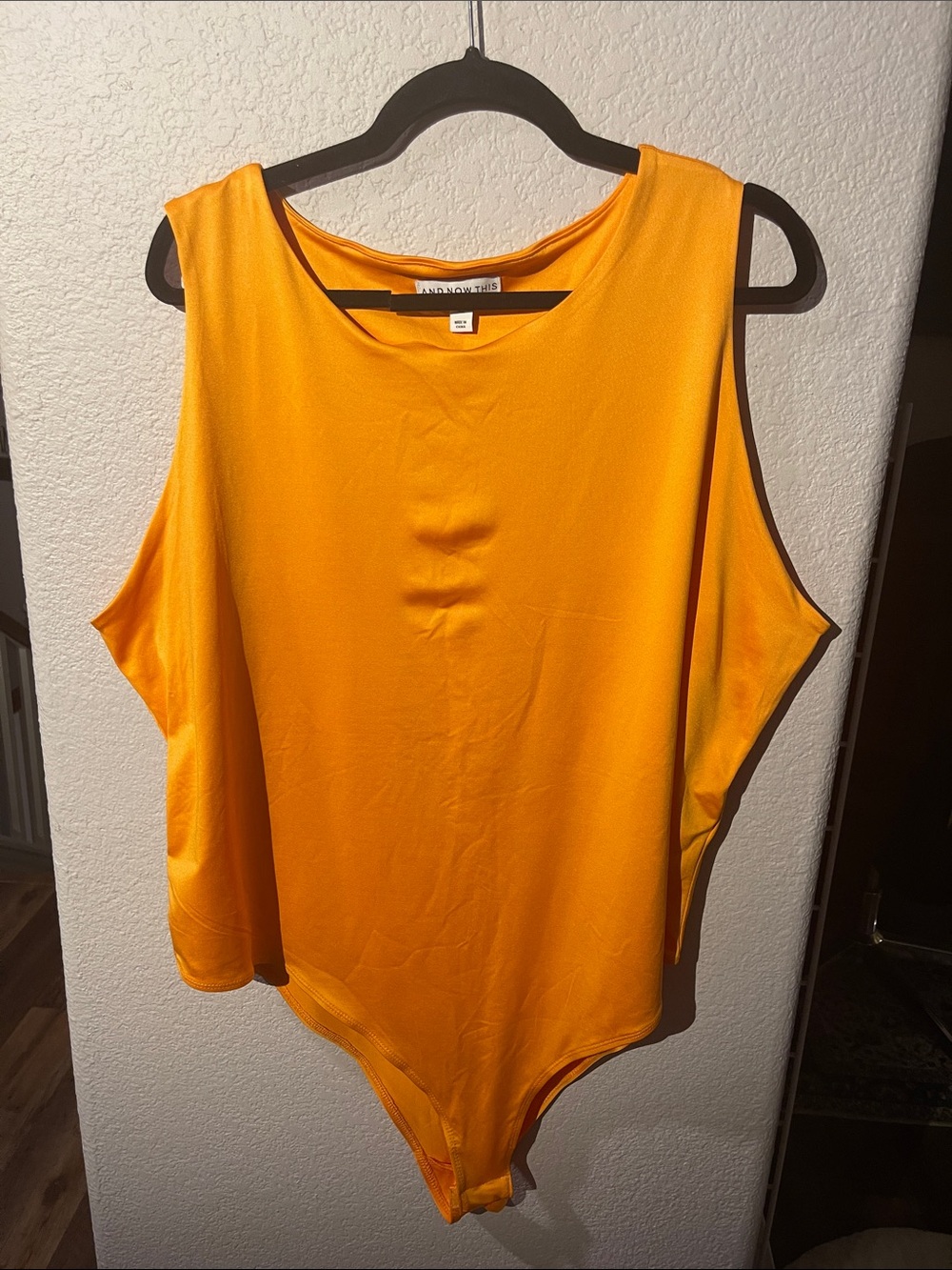 And Now This Sleeveless Yellow Bodysuit 4X New NO tags